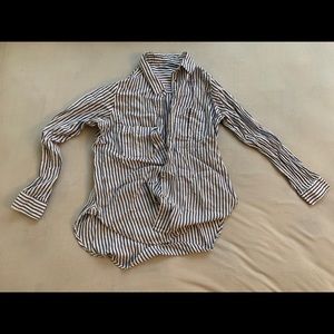 Striped button up